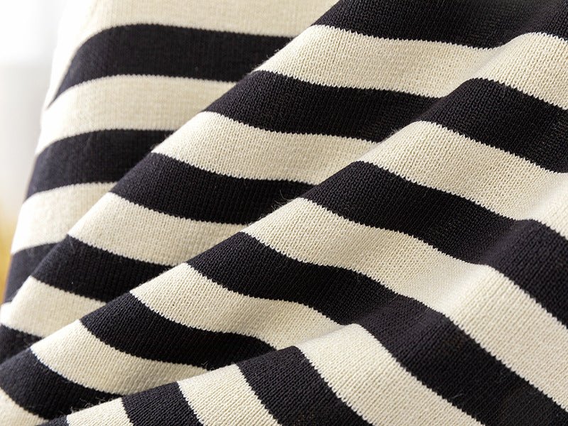 Striped solid color vest inner wear soft waxy knitted versatile sleeveless top - Negative Apparel