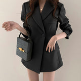 Suit jacket Korean version retro Office Jacket outer wear trendy Jacket - Negative Apparel