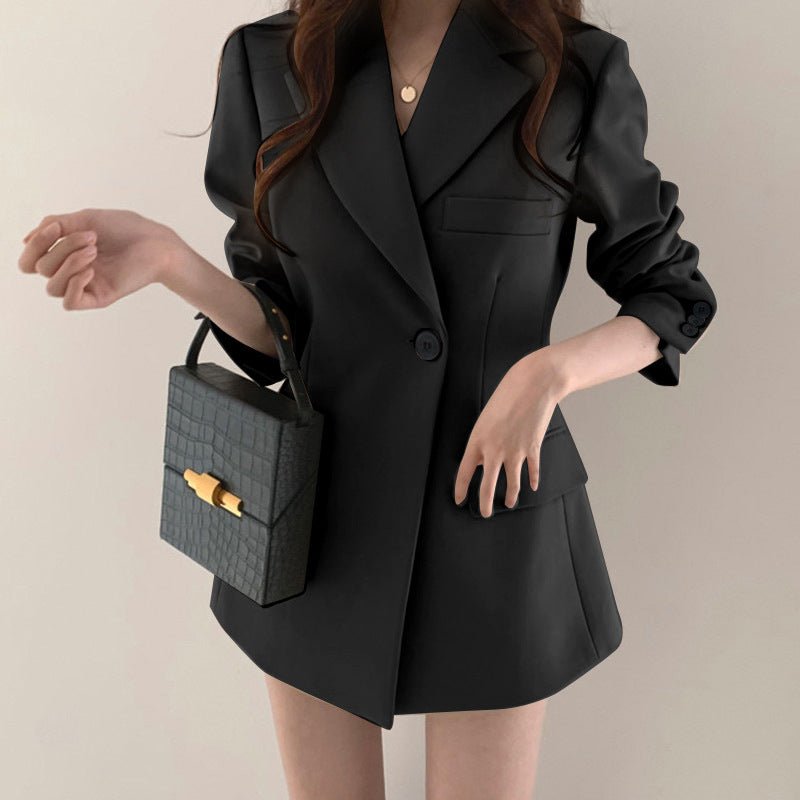 Suit jacket Korean version retro Office Jacket outer wear trendy Jacket - Negative Apparel