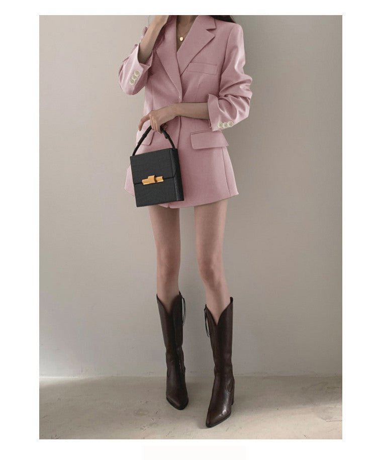 Suit jacket Korean version retro Office Jacket outer wear trendy Jacket - Negative Apparel