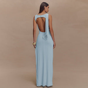 Summer 2025 Elegant Street Style Halter Dress - Negative Apparel