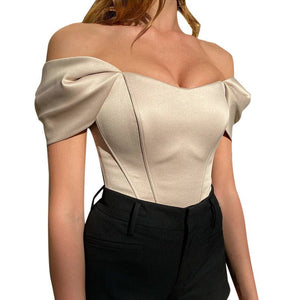 Summer fishbone waist tube top vest - Negative Apparel