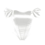 Summer fishbone waist tube top vest - Negative Apparel
