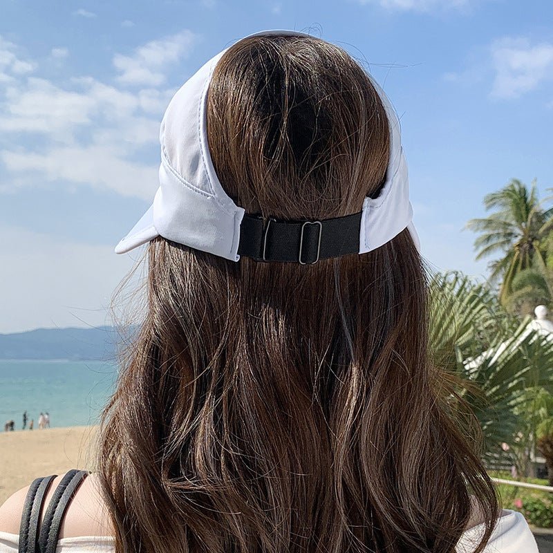 Summer new outdoor hollow hat women's fashion leisure large brim sun hat large brim face cover sun protection sun hat - Negative Apparel