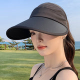 Summer new outdoor hollow hat women's fashion leisure large brim sun hat large brim face cover sun protection sun hat - Negative Apparel