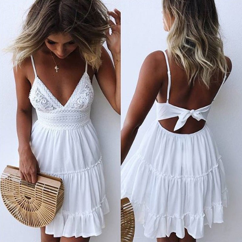 Summer pleated small swing A - line mid - length skirt women's clothing - Negative Apparel
