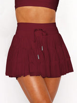 Summer Sweet Mesh Patchwork Skort - Safety Shorts with Skirt Overlay - Negative Apparel