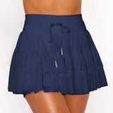 Summer Sweet Mesh Patchwork Skort - Safety Shorts with Skirt Overlay - Negative Apparel