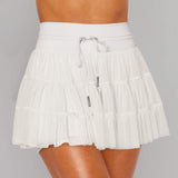 Summer Sweet Mesh Patchwork Skort - Safety Shorts with Skirt Overlay - Negative Apparel