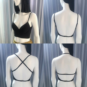 Summer versatile underwear for women with thin style, U - shaped vest style, soft steel ring, side breasts, bra - Negative Apparel