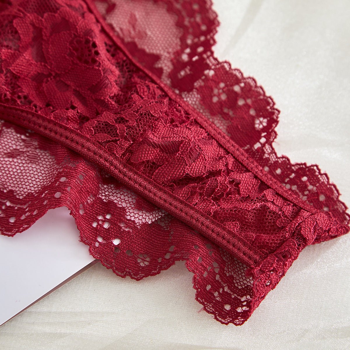Suspender lace perspective sxy lingerie bra set - Negative Apparel