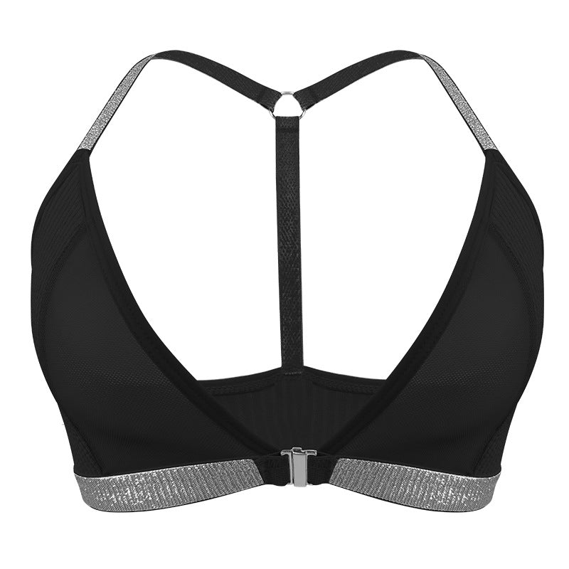 Sxy and hot silver belt, side breasts, comfortable and breathable bra for women - Negative Apparel