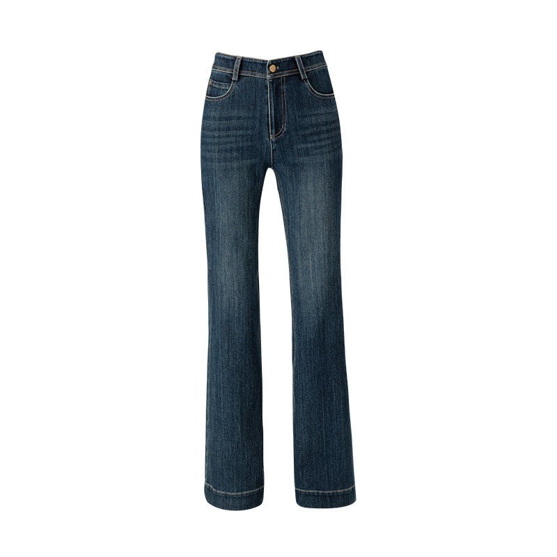 Tencel American - style horn jeans women's 2025 retro elastic - Negative Apparel