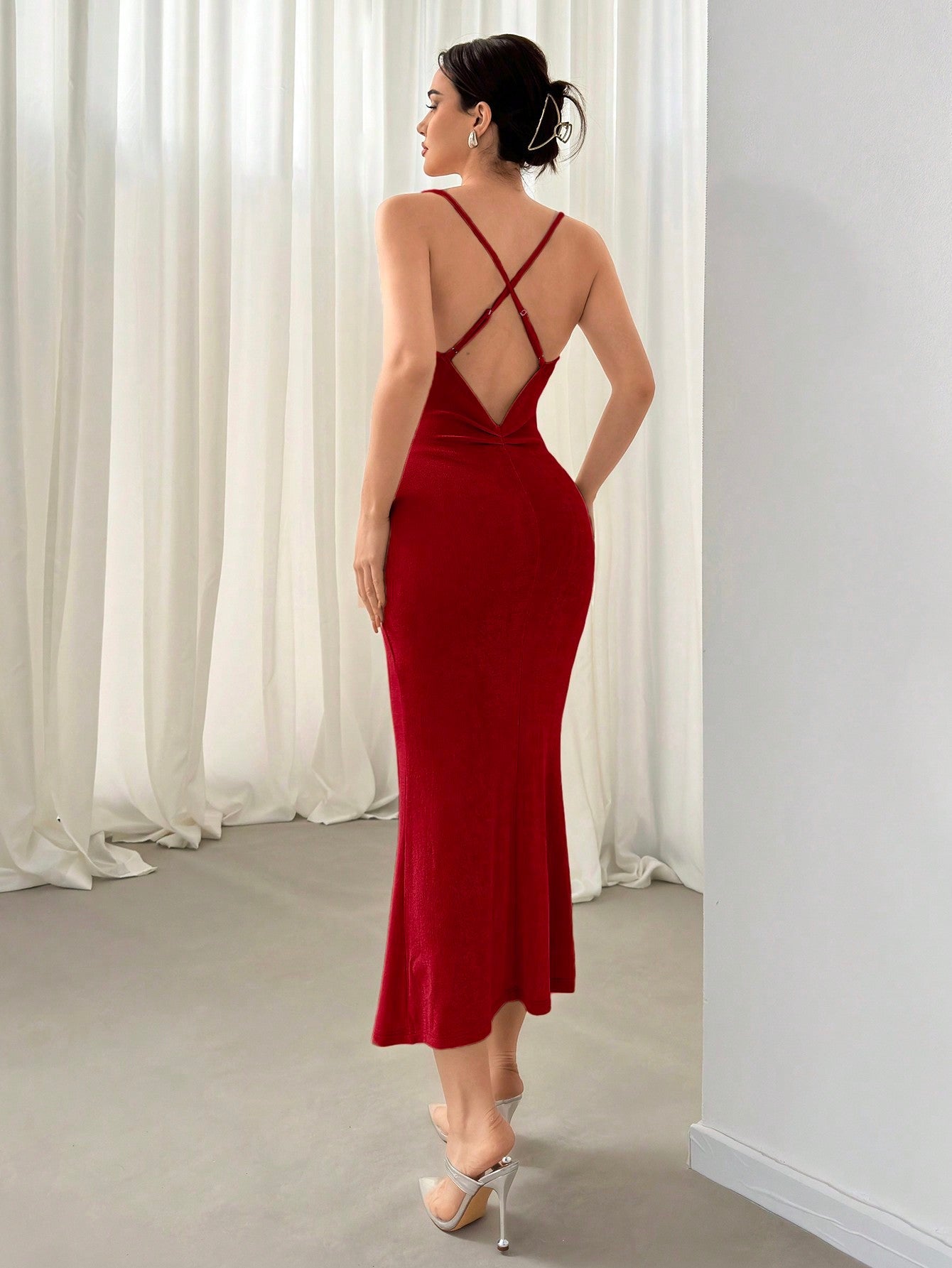 Backless party wear fashion dresses