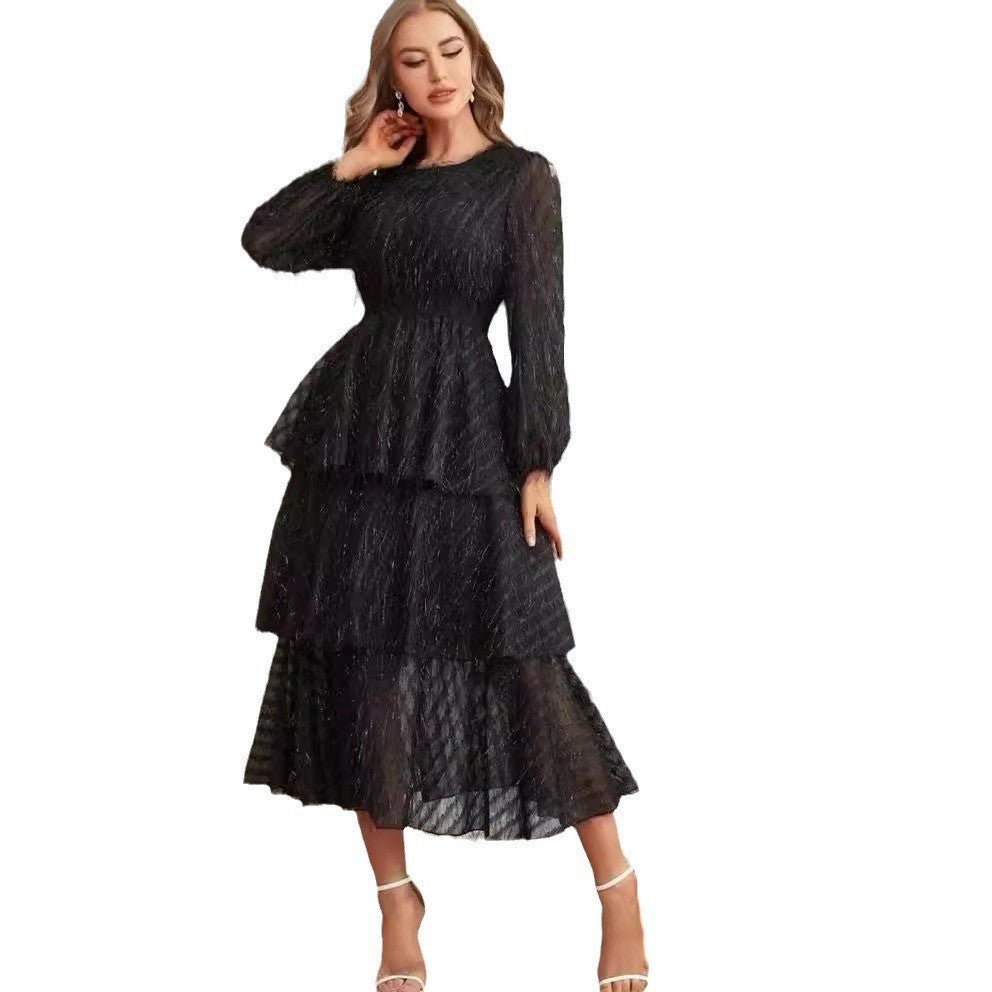 The Azure Ethereal | French Vintage Lace Maxi Dress - Negative Apparel