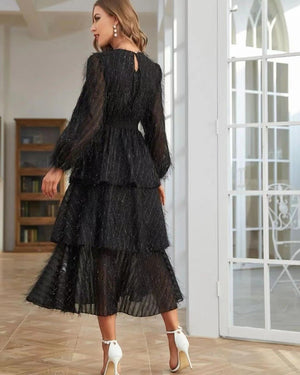The Azure Ethereal | French Vintage Lace Maxi Dress - Negative Apparel
