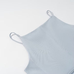 The Azure Heirloom | Beaded Vest & High - Waist Straight Trousers - Negative Apparel