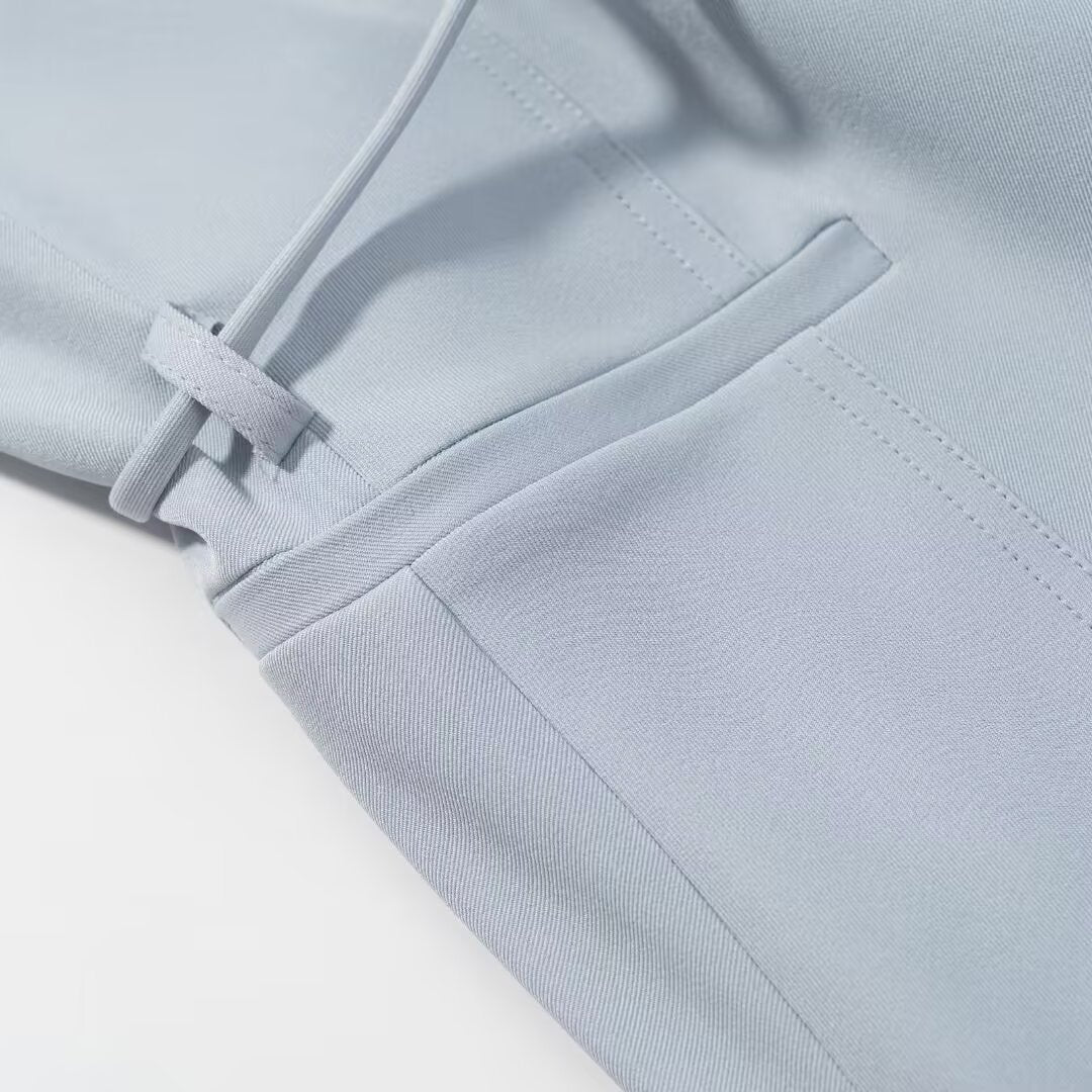 The Azure Heirloom | Beaded Vest & High - Waist Straight Trousers - Negative Apparel