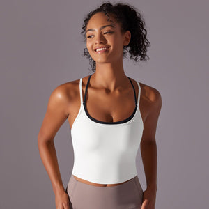 The Bare Bliss | Women's Seamless High - Neck Sports Bra - Negative Apparel