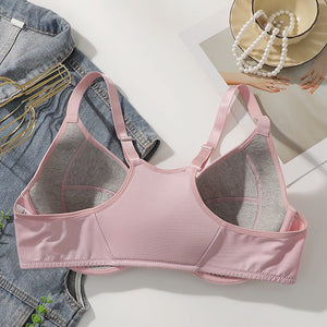 The Blushing Confidence | Plus Size Front - Closure Underwire Bra - Negative Apparel
