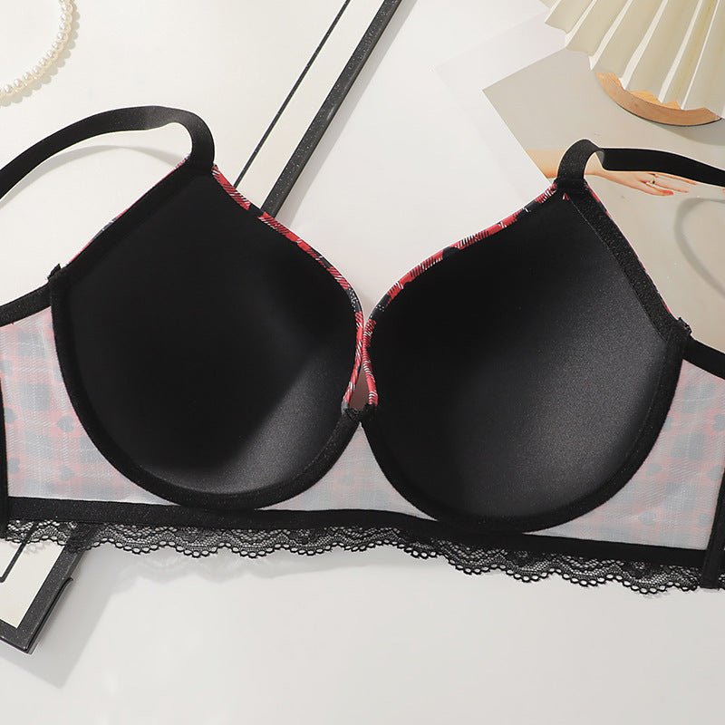 The Crimson Lift | Plus - Size Underwire Push - Up Lace Bra - Negative Apparel