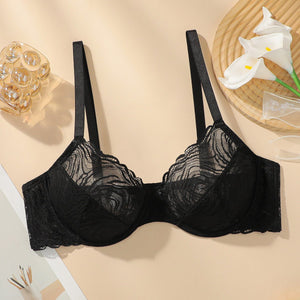The Enchanted Lace Set | Women's Ultra - Thin See - Through Lace Bra & Panty Set - Negative Apparel