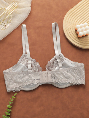 The Enchanted Lace Set | Women's Ultra - Thin See - Through Lace Bra & Panty Set - Negative Apparel