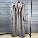 The Faux Fox Overlord | Women's Long Faux Fur Oversized Blazer Coat - Negative Apparel