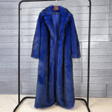 The Faux Fox Overlord | Women's Long Faux Fur Oversized Blazer Coat - Negative Apparel