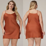 The Floral Luxe | Printed Satin Seven - Eighth Sleeve Robe &amp; Slip Dress Two - Piece Set - Negative Apparel