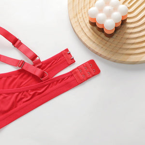 The French Whisper | Women's Ultra - Thin See - Through Lace Push - Up Bra - Negative Apparel