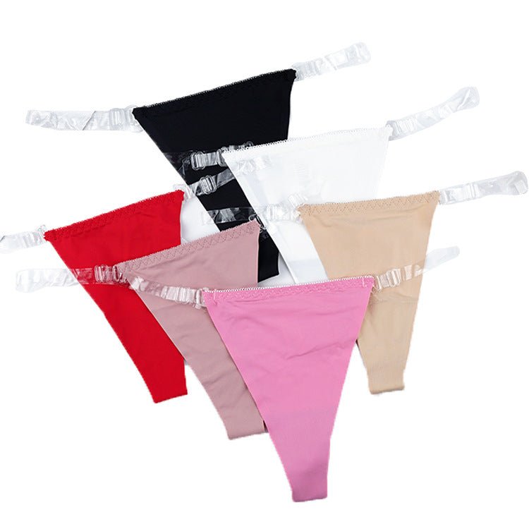 The Ice Silk Whisper | Women's Seamless Ice Silk Low - Rise Thong Panties - Negative Apparel