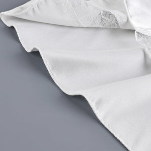 The Ivory Muse | Sleeveless Knitted Lace & Faux Silk 2 - Piece Set - Negative Apparel