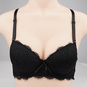 The Lace Butterfly | Women's Lace Underwire Push - Up Bra - Negative Apparel