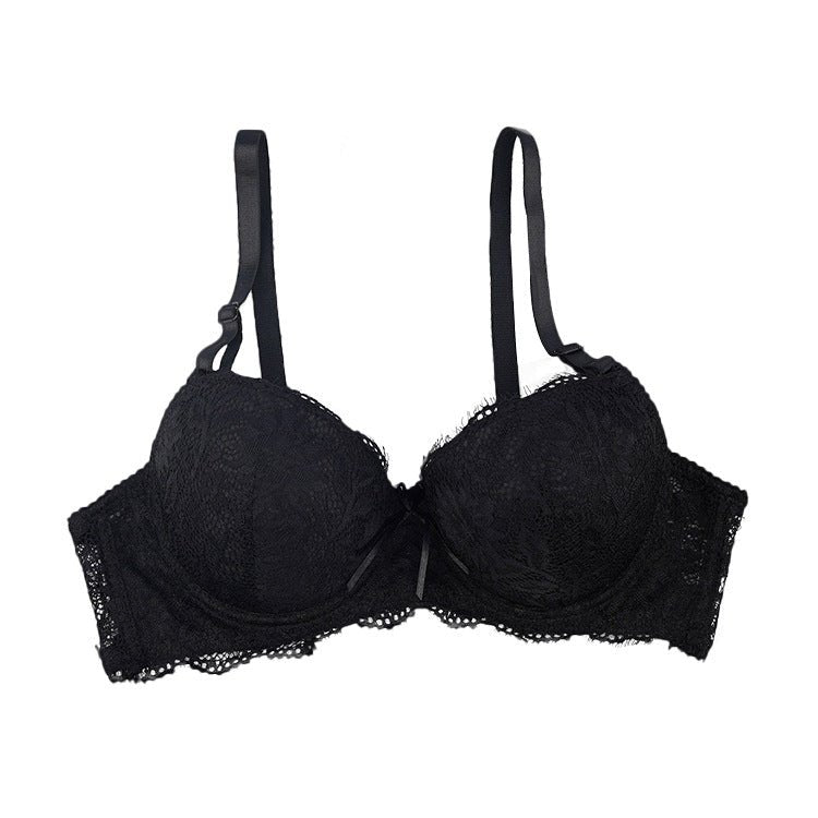 The Lace Butterfly | Women's Lace Underwire Push - Up Bra - Negative Apparel