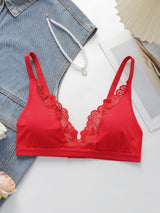 The Lace Comfort | Wireless Lace Push - Up Bra - Negative Apparel