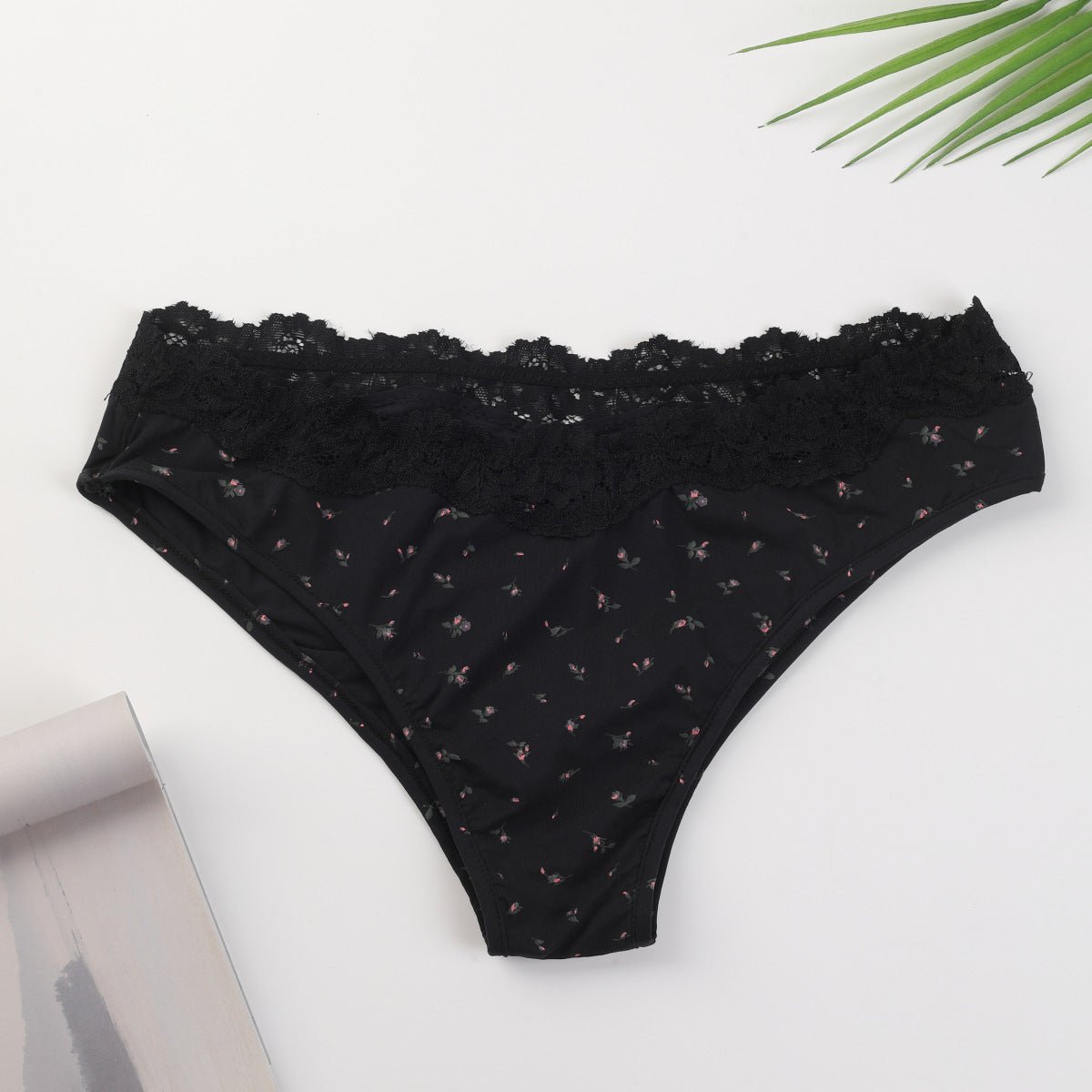 The Lace Dipped Thong | High - Stretch Snatched V - Cut Thong - Negative Apparel