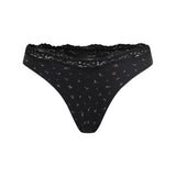 The Lace Dipped Thong | High - Stretch Snatched V - Cut Thong - Negative Apparel