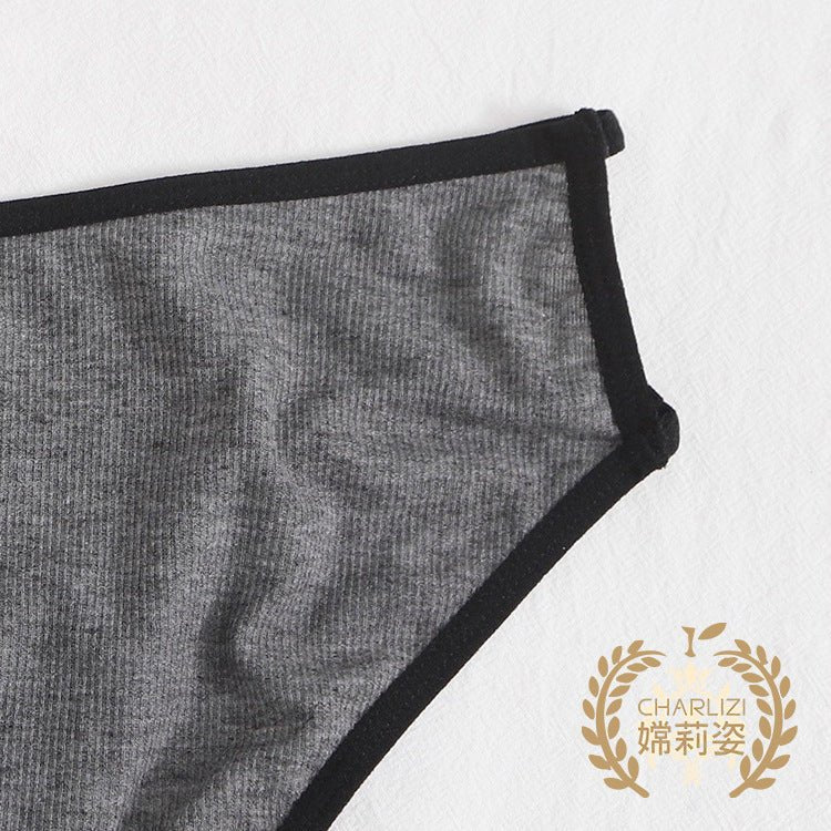 The Lace Edge Comfort | Women's Mid - Rise Lace Trim Triangle Panties - Negative Apparel