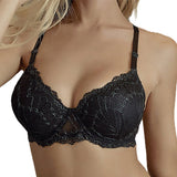The Lace Elegance | Women's Lace Underwire Push - Up Bra - Negative Apparel