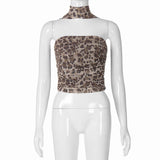 The Leopard Spice | Leopard Print Strapless Tube Crop Top - Negative Apparel