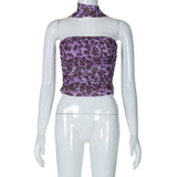 The Leopard Spice | Leopard Print Strapless Tube Crop Top - Negative Apparel