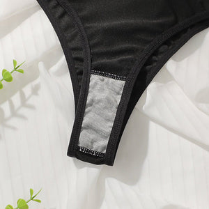 The Midnight Ensemble | Plus Size Black Underwire Lingerie Set - Negative Apparel