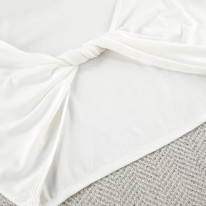 The Modal Comfort | Solid Color Long - Sleeve Three - Piece Pajama Set - Negative Apparel