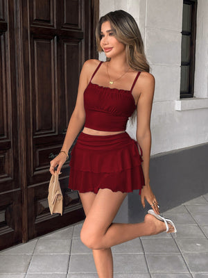 The Pleated Commuter | Women's High - Waist Pleated Half Skirt – Summer 2025 - Negative Apparel