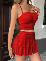 The Pleated Commuter | Women's High - Waist Pleated Half Skirt – Summer 2025 - Negative Apparel