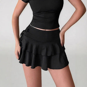 The Pleated Commuter | Women's High - Waist Pleated Half Skirt – Summer 2025 - Negative Apparel