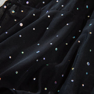 The Scarlet Muse | French Lace & Sequin Mesh Nightgown - Negative Apparel