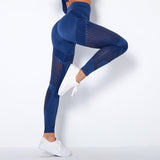 The Sculpt - Flex | Seamless Mesh - Panel High - Waist Yoga Pants - Negative Apparel