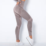 The Sculpt - Flex | Seamless Mesh - Panel High - Waist Yoga Pants - Negative Apparel
